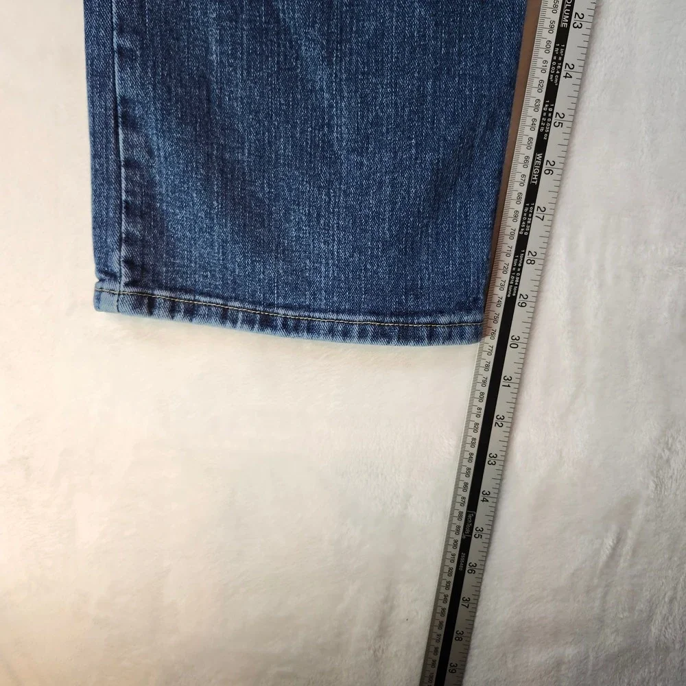 Lee‎ Straight Leg Jeans Mens 42x30 Blue Excellent Stretch Denim 2008900